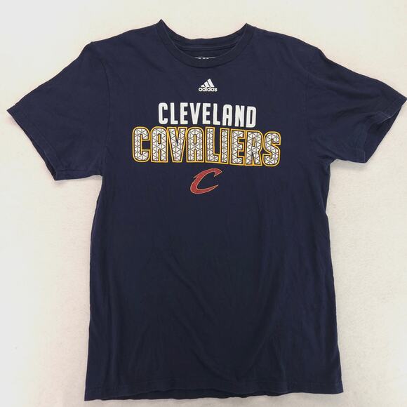 Adidas Cleveland Cavaliers Graphic Basketball T Shirt Mens Size Medium M Blue - Picture 2 of 9